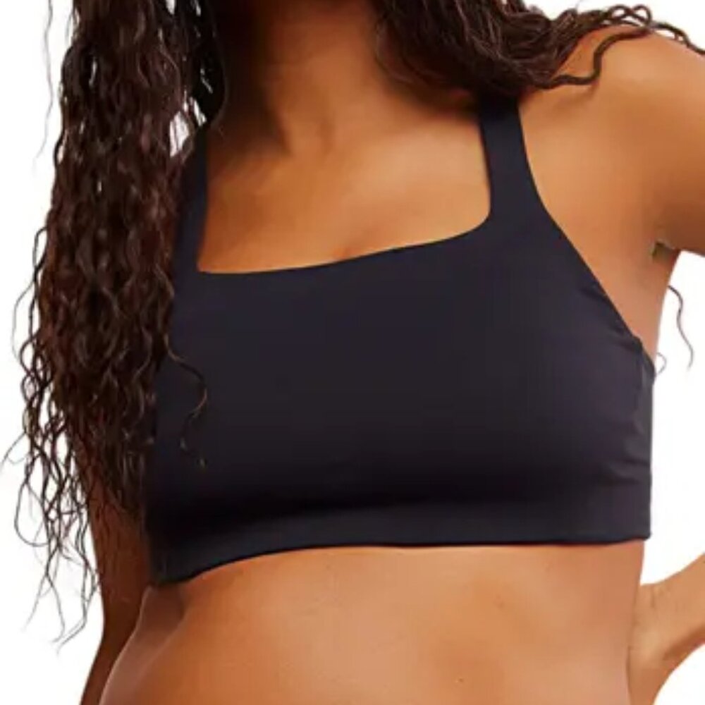 Free People Movement x HATCH Never Better Square Neck Maternity Bra Size M Black